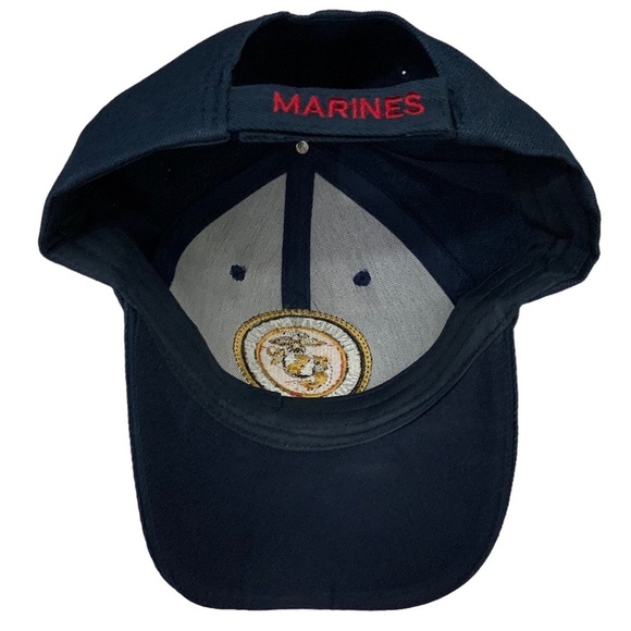 Marine Corps Baseball Cap Patriotic Trucker Hat USMC Embroidered Blue Unisex Men - Picture 4 of 15